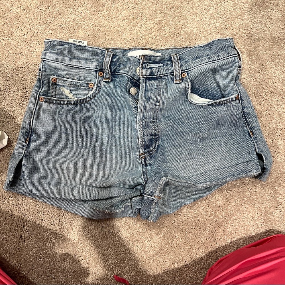 Denim Forum Classic Blue Jean Shorts